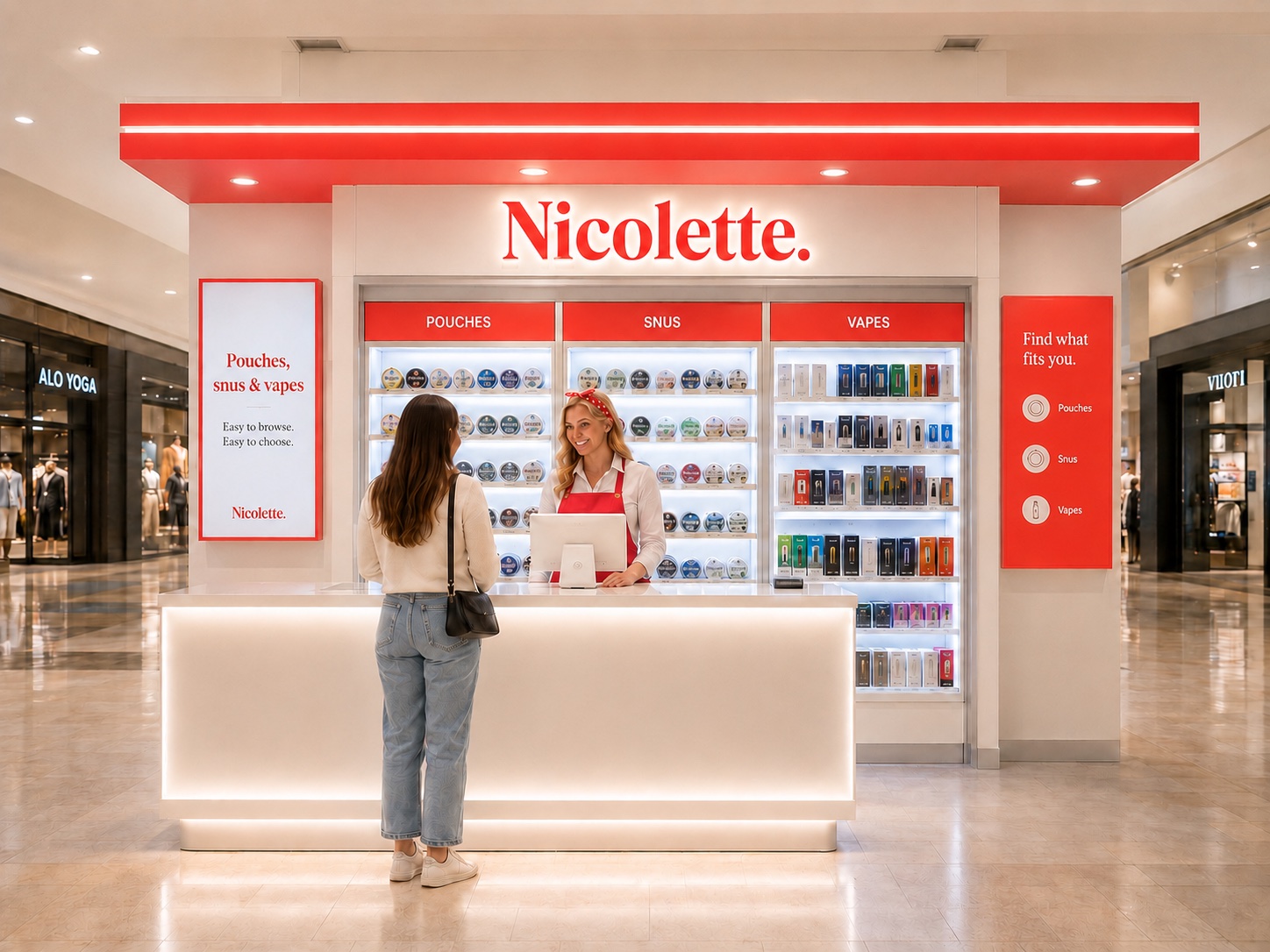 Nicolette large island booth concept