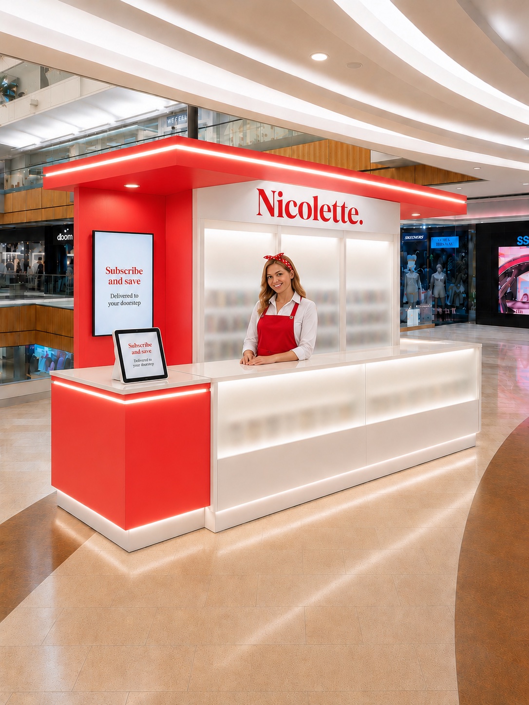 Nicolette small booth concept